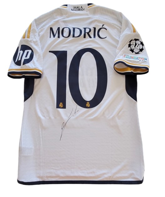 Maglia Modric preparata Borussia Dortmund vs Real Madrid 2024  Finale UCL - Autografata