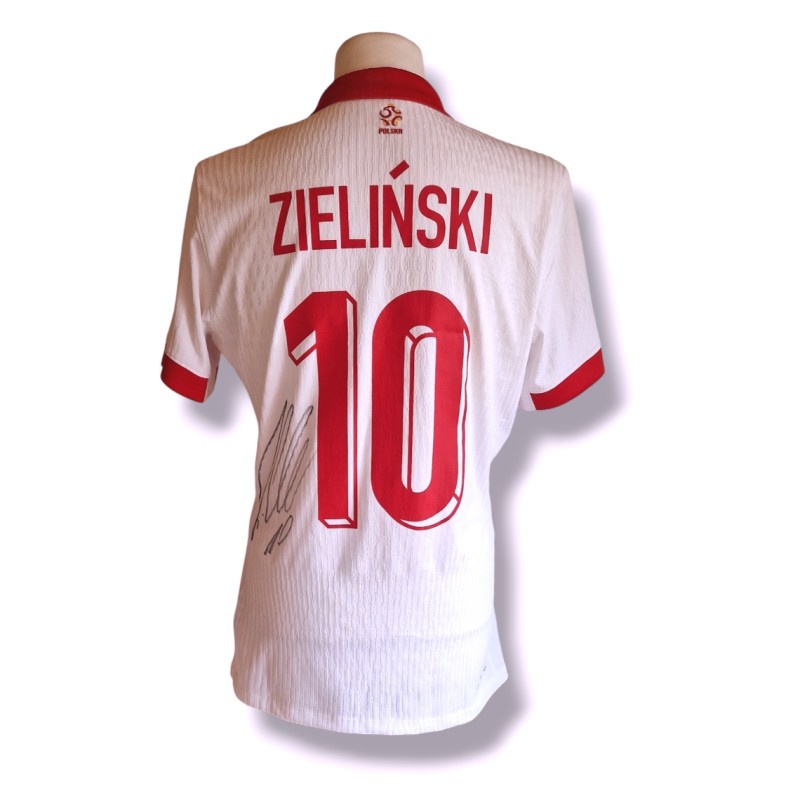 Piotr Zieliński's Poland Signed Match-Issued Shirt