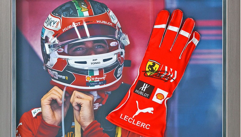 Charles Leclerc Hand Signed Drivers' Glove