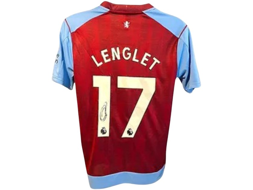 Replica della maglia Aston Villa 2023/24 firmata da Clement Lenglet