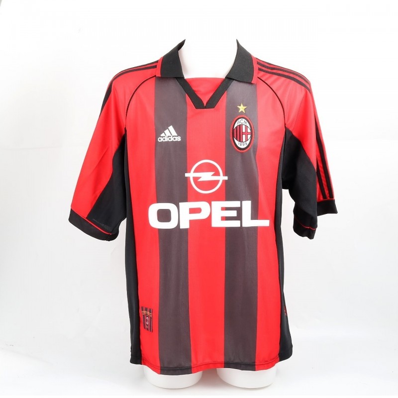 Maglia Ganz Milan, preparata / indossata Serie A 1998/99