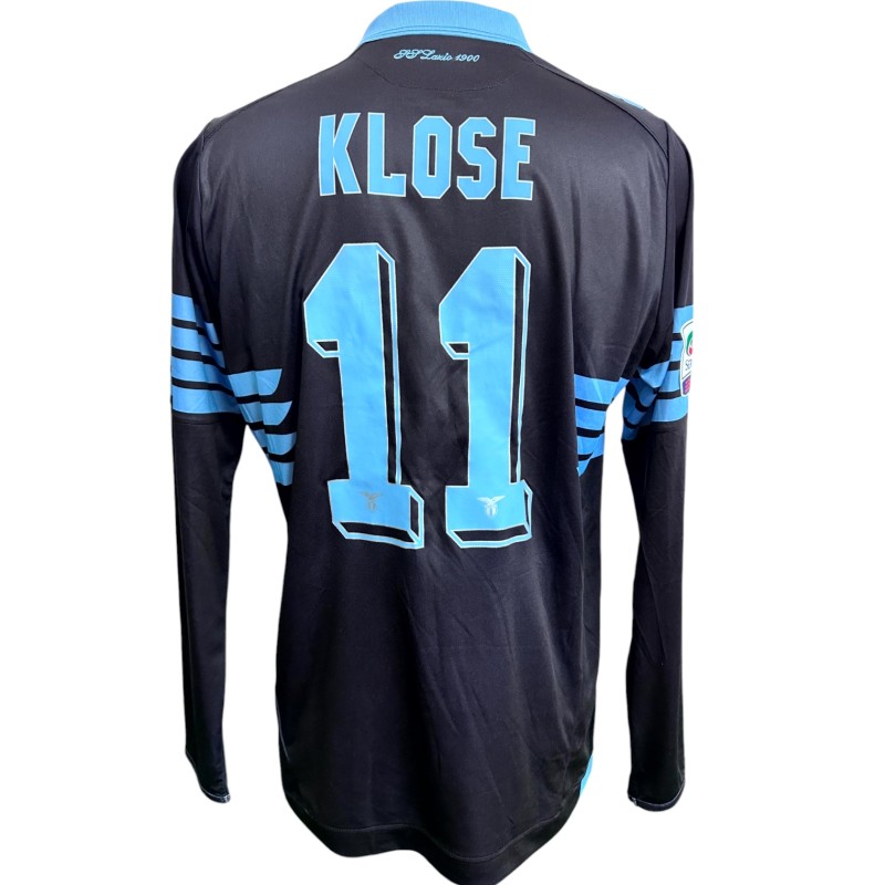 Klose's Match-issued Shirt Lazio vs Fiorentina 2016 Special Patch Danke Miro