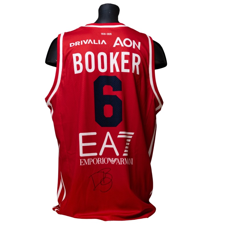 Devin Booker's Signed Issued Jersey, Olimpia Milano vs Guerri Napoli 2026
