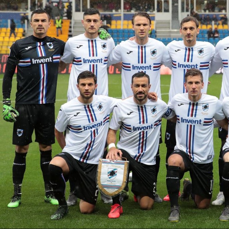 Maglia Belec indossata Parma-Sampdoria - #Blucrociati