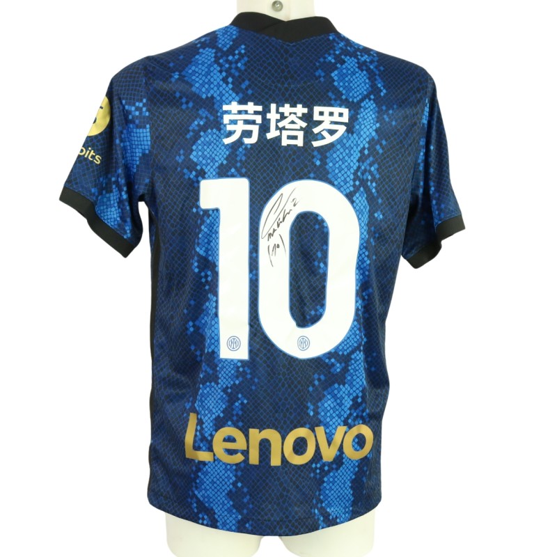 Lautaro Official Inter Signed Shirt, 2021/22 "Chinese New Year"