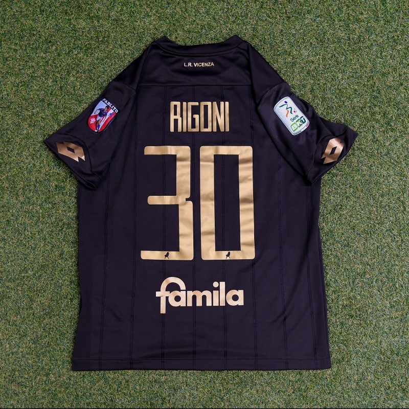 Rigoni's Worn Shirt, Perugia-LR Vicenza 2021, Special Patch "Pablito"