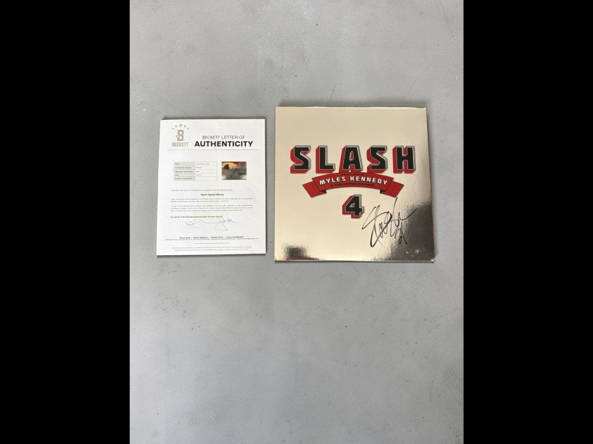 Slash of Guns N' Roses Signed Slash 4 Featuring Miles Kennedy Vinyl LP