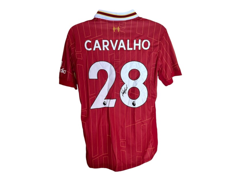 Maglia replica firmata di Fabio Carvalho per il Liverpool 2024/25