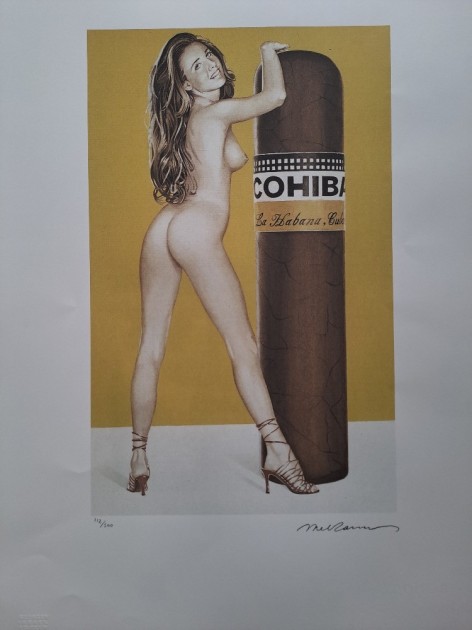 "Cigar" Lithograph Signed by Mel Ramos
