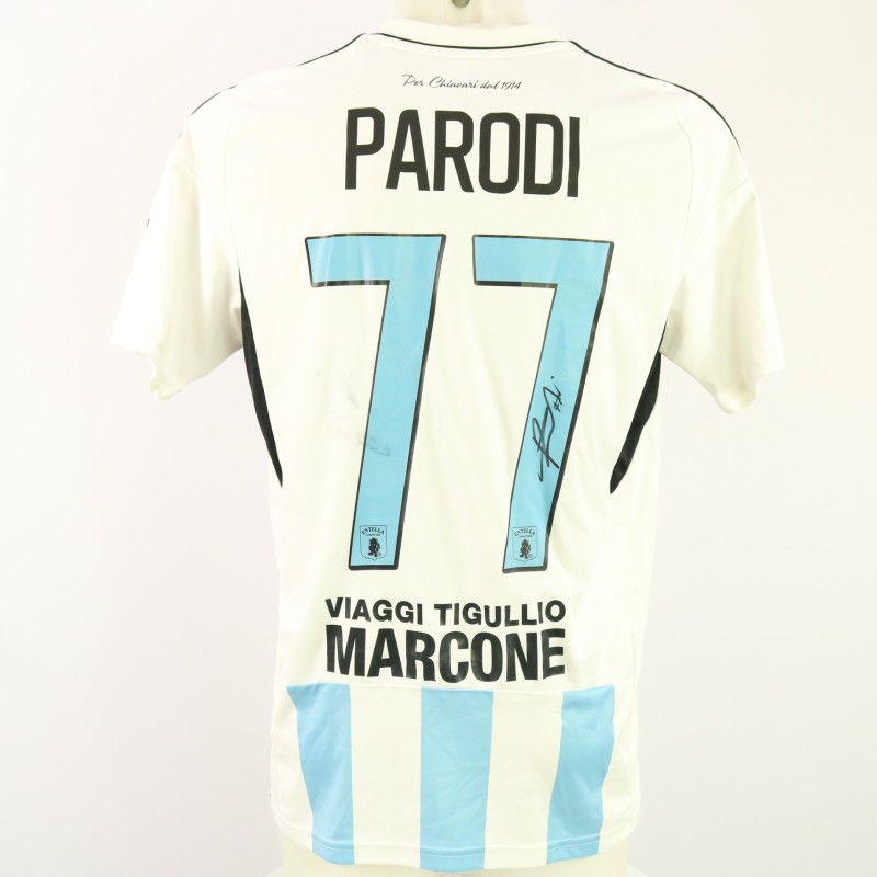 Parodi's Unwashed Signed Shirt, Virtus Entella vs SPAL 2024