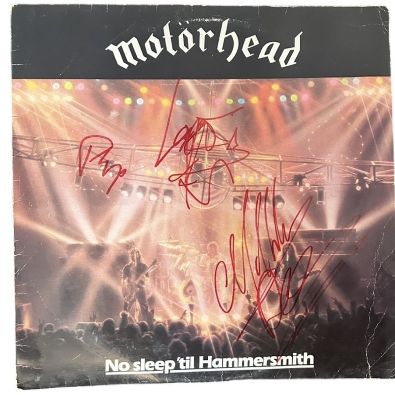 Motorhead Firmato No Sleep Til Hammersmith Vinile LP