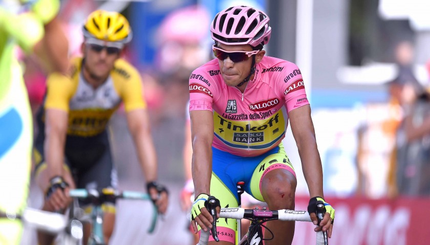 Official Giro d'Italia Cap, Autographed by Alberto Contador