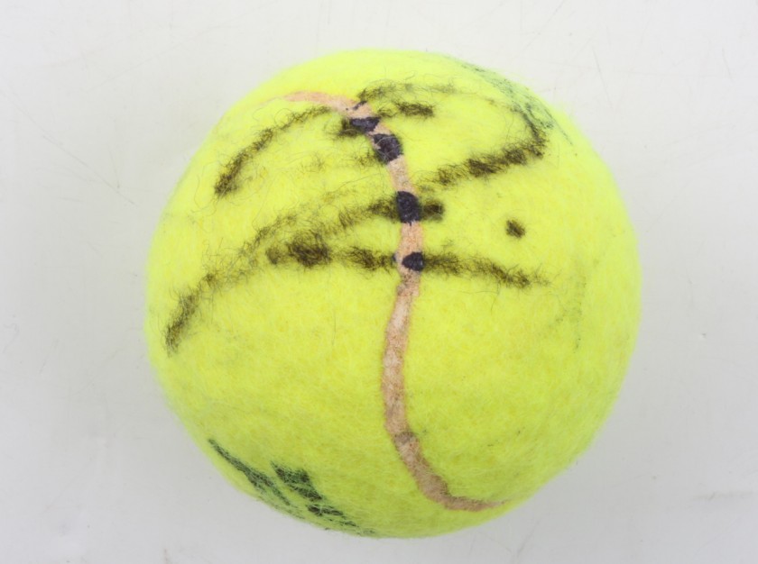 Tennis Ball Italian Open 2016, Signed by Schiavone