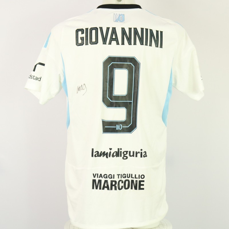 Giovannini's unwashed Signed Shirt, Virtus Entella vs Lucchese 2024, Special 110 Years 