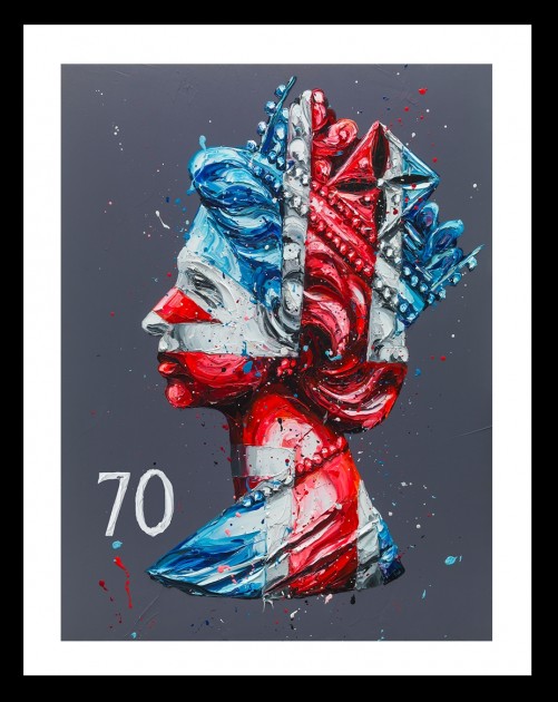 The Queen 70 Artwork by Paul Oz - Limited Edition