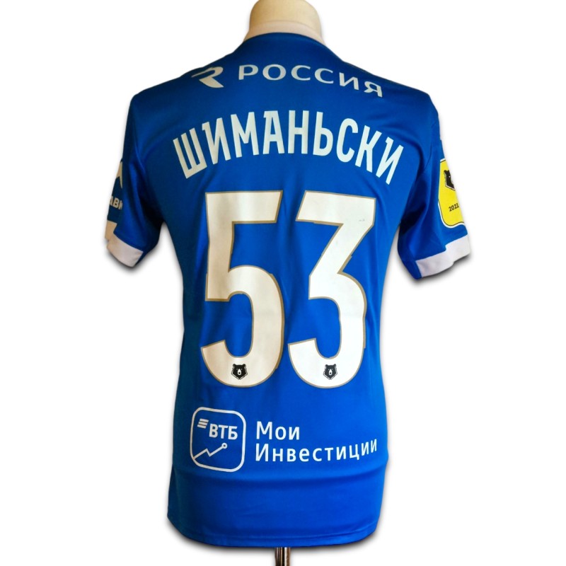 Sebastian Szymański's FC Dynamo Moscow Match Shirt Signed by the Players