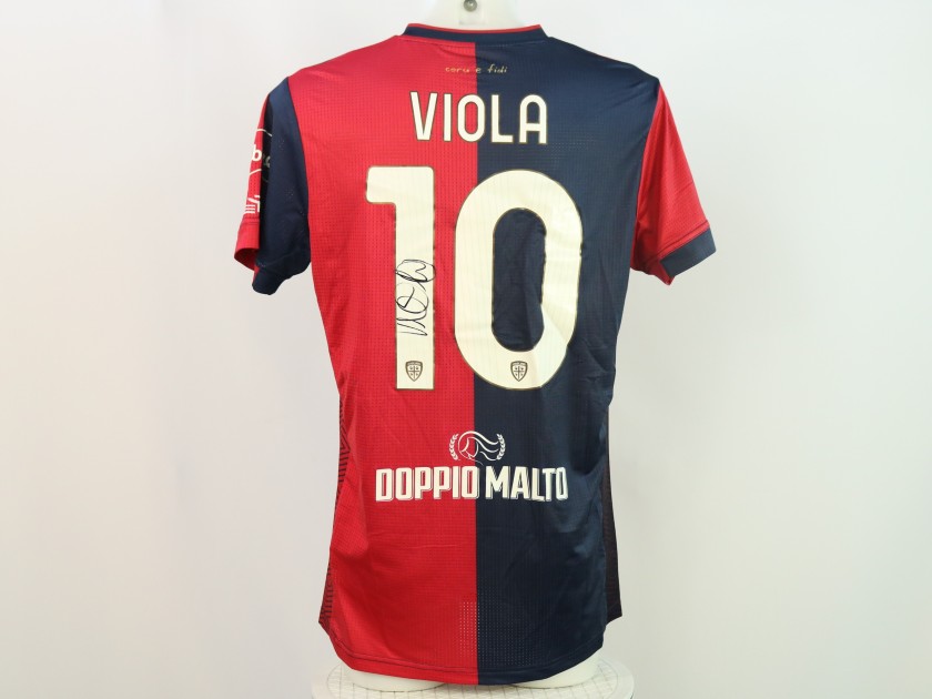 Viola's Signed Unwashed Shirt, Parma vs Cagliari 2024