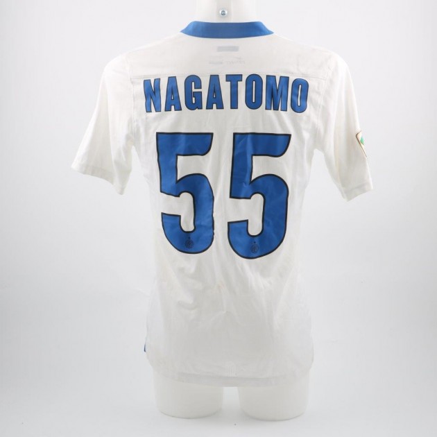 Nagatomo's Inter match worn shirt, Serie A 2013/2014 - unwashed