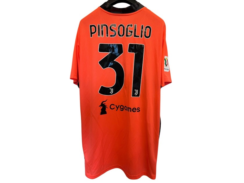 Pinsoglio's Juventus Match-Issued Shirt, Coppa Italia 2020/21