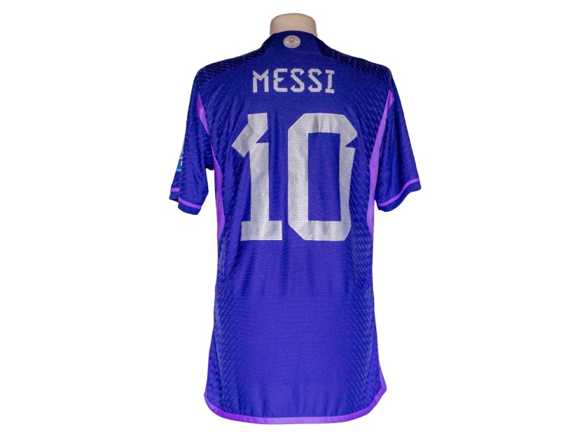 Lionel Messi's Argentina World Cup Qualifiers 2023 Match Issued Shirt, vs Peru 