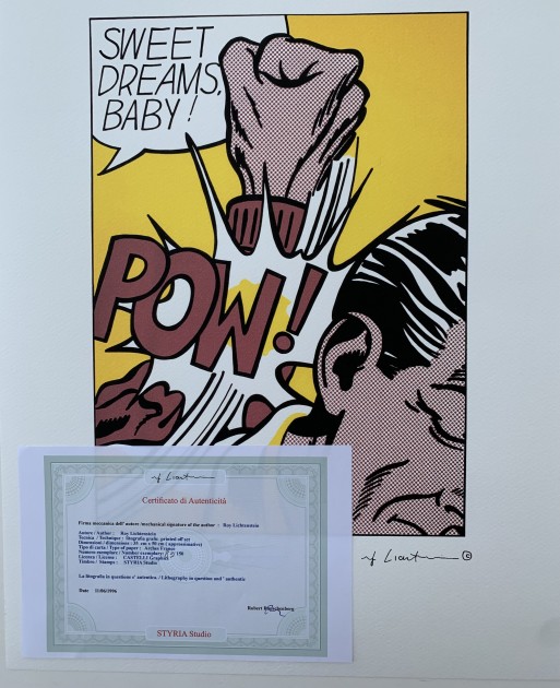 Pow By Roy Lichtenstein Signed Charitystars