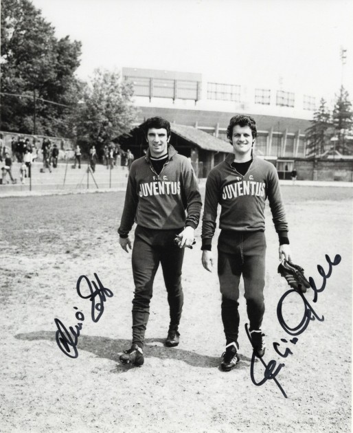 Fotografia autografata da Dino Zoff e Fabio Capello