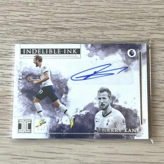 Harry Kane Signed Panini Impeccable Soccer 30/99 Card