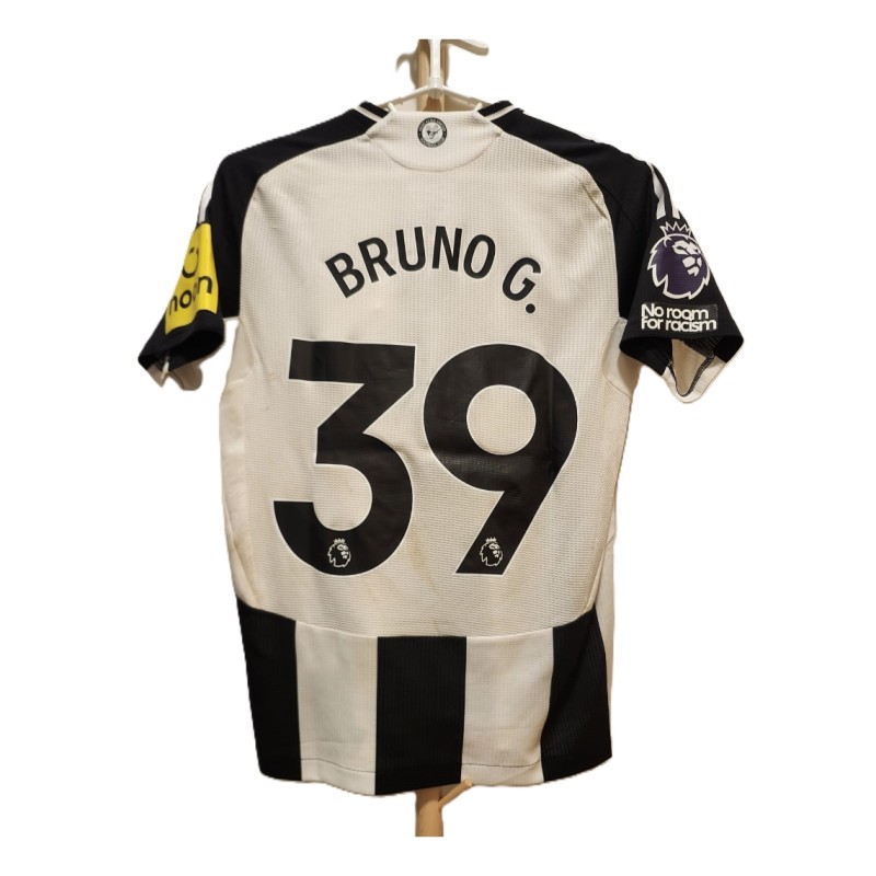 Bruno Guimaraes' Newcastle Premier League 2024/25 Match Worn Shirt vs Brighton 