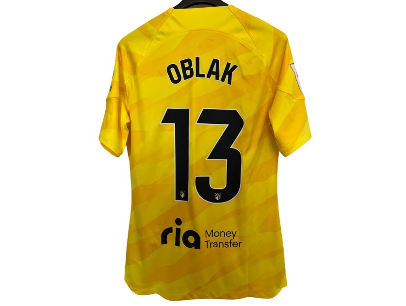 Oblak's Atletico Madrid Match Shirt, 2023/24