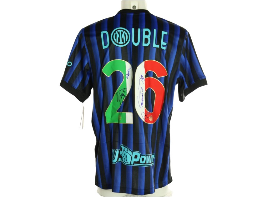 Maglia ufficiale "Double" Inter, 2026 - Autografata dalla squadra