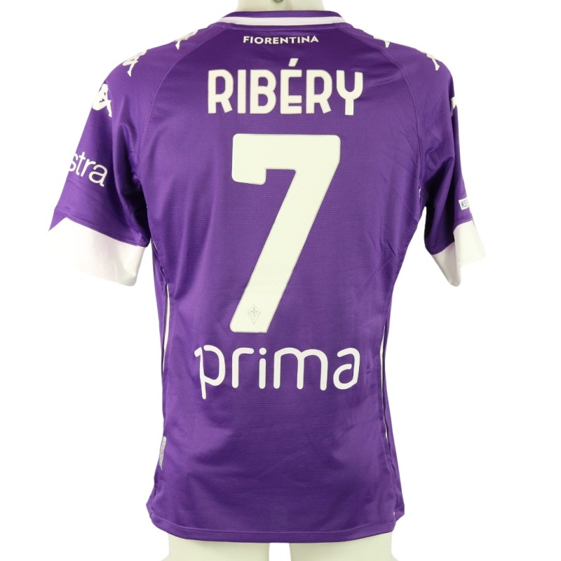 Ribery's Match-Issued Shirt, Fiorentina vs Milan 2021 "Keep Racism Out"