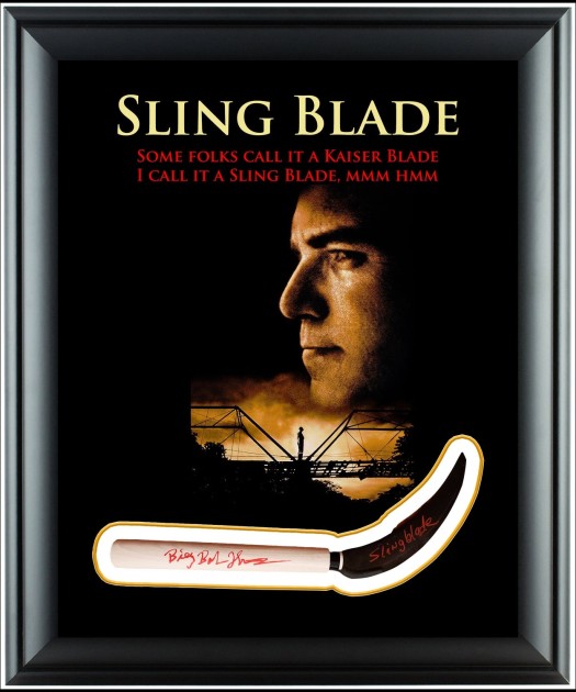 Billy Bob Thornton Signed 'Sling Blade' Display