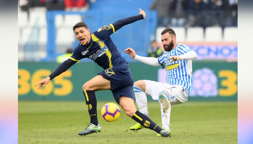 Antenucci's Worn and Signed Shirt, Spal-Chievo 2018 