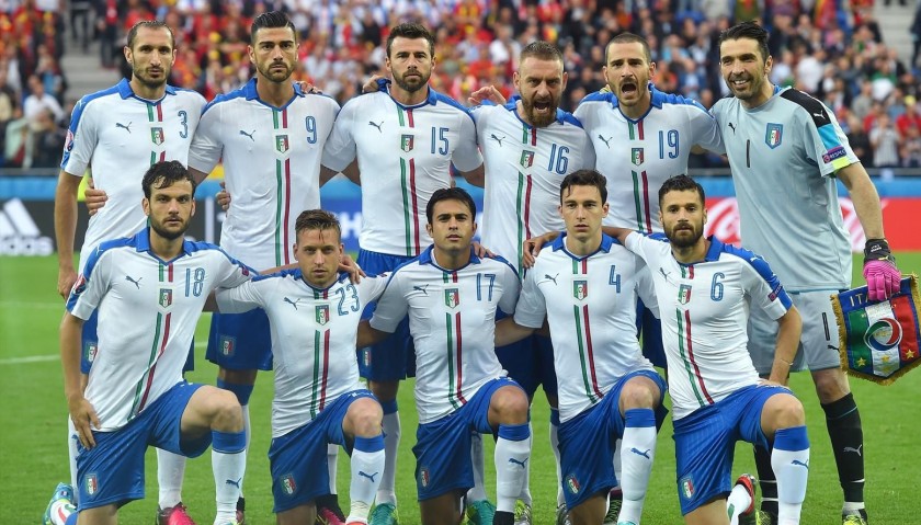 Candreva's Match-Issue Belgium-Italy Euro 2016 Shirt