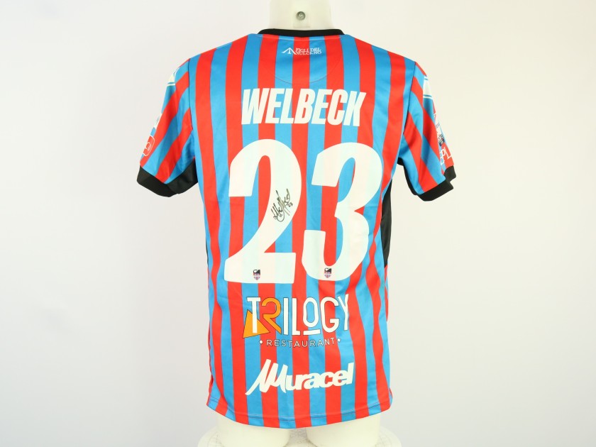 Maglia Welbeck unwashed Catania vs Benevento 2024 - Autografata