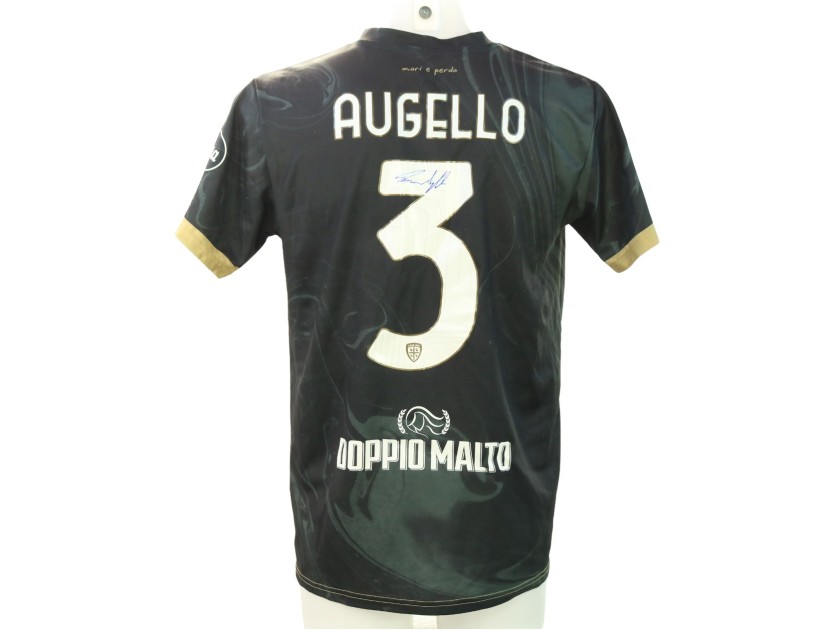 Augello's Signed Unwashed Shirt, Lazio vs Cagliari 2024