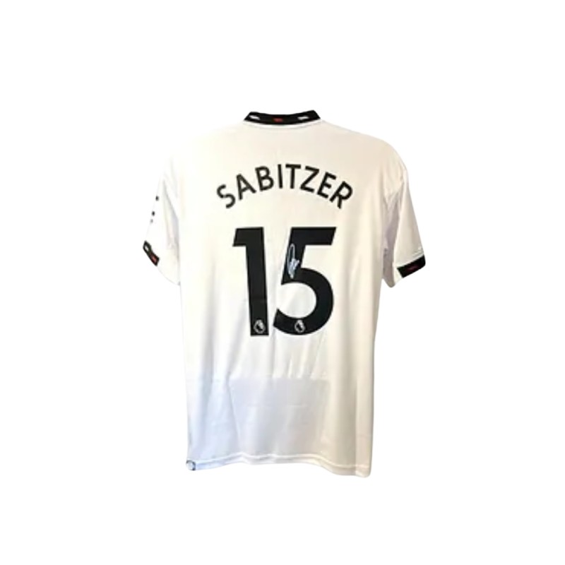 Marcel Sabitzer's Manchester United 2022/23 Signed Replica Away Shirt 