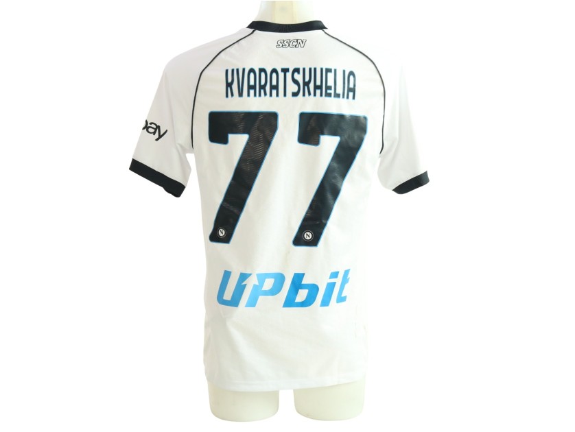 Kvaratskhelia's Napoli Unwashed Shirt, 2023/24