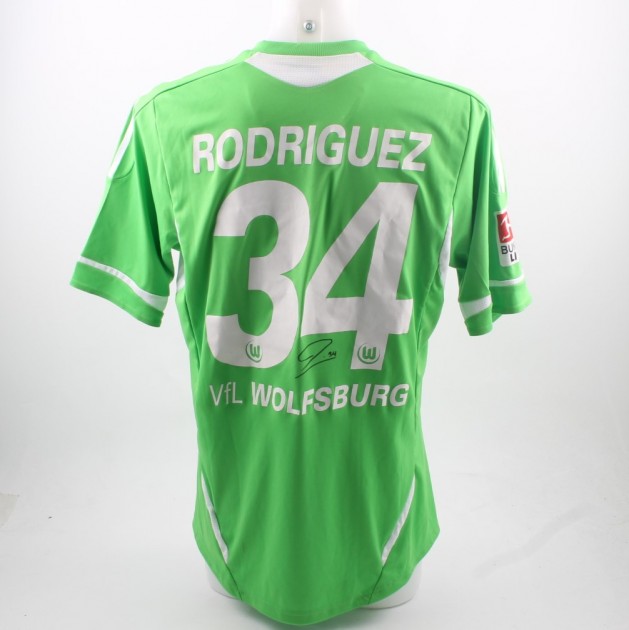 Official Rodriguez Wolfsburg shirt, Bundesliga 11/12 - signed