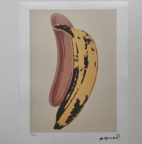 "Banana" Lithograph Signed by Andy Warhol 