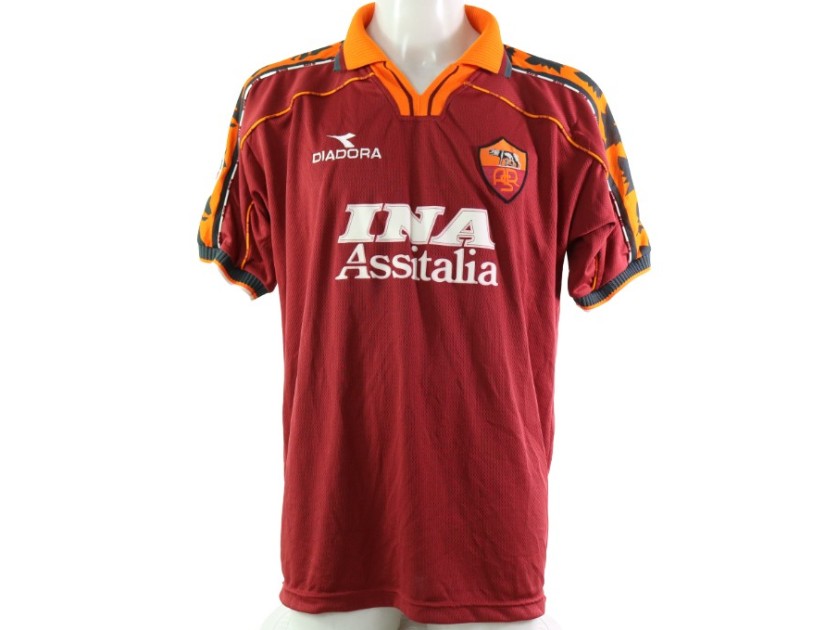 Maglia Totti Roma, 1998/99 - Autografata e incorniciata - CharityStars