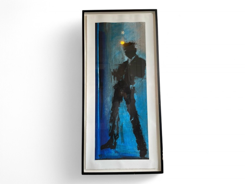 Richard Hambleton Standing Shadow Blue (2018)