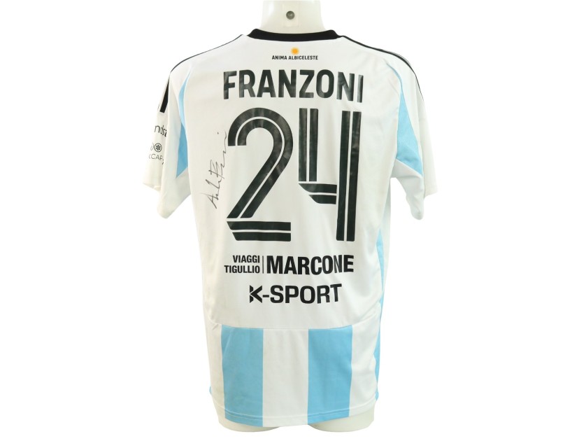 Franzoni's Virtus Entella vs Perugia Signed Unwashed Shirt, 2025