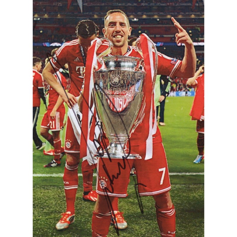 Photograph signed by Franck Ribéry