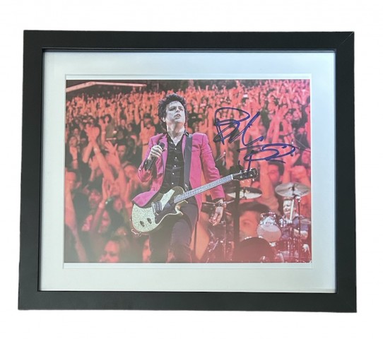 Billie Joe Armstrong of Green Day Signed and Framed Photograph