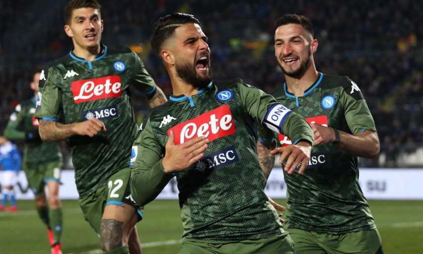 Insigne's Napoli Worn and Signed Shirt, 2019/20