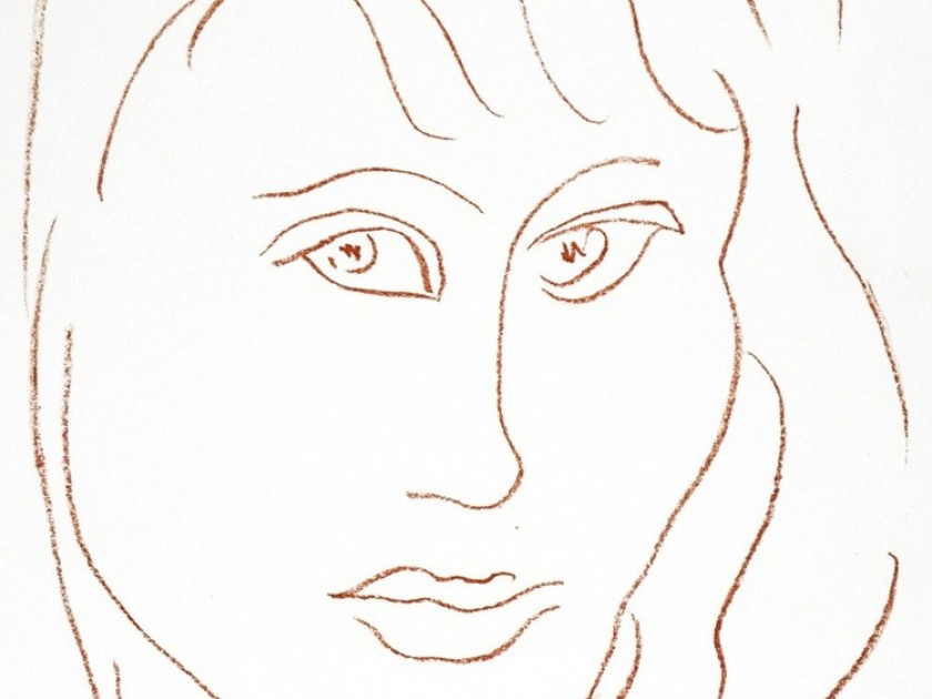 Henri Matisse - Visages Number 7, Lithograph