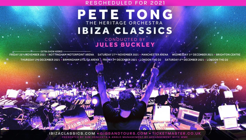2 Tickets to Pete Tong Presents Ibiza Classics - CharityStars