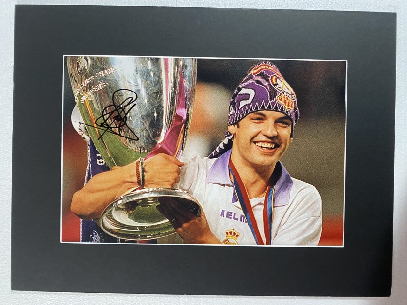 Fernando Morientes' Real Madrid Signed and Framed Picture