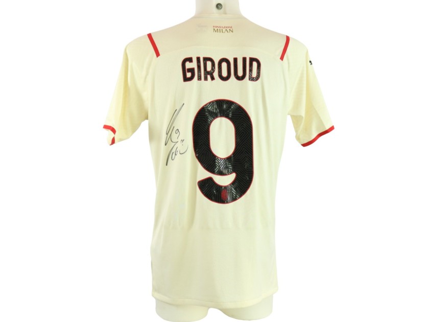 Maglia gara Giroud Milan, 2021/22 - Autografata